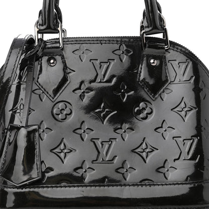 Louis Vuitton Vernis Alma BB Noir Magnetique 7 of 10