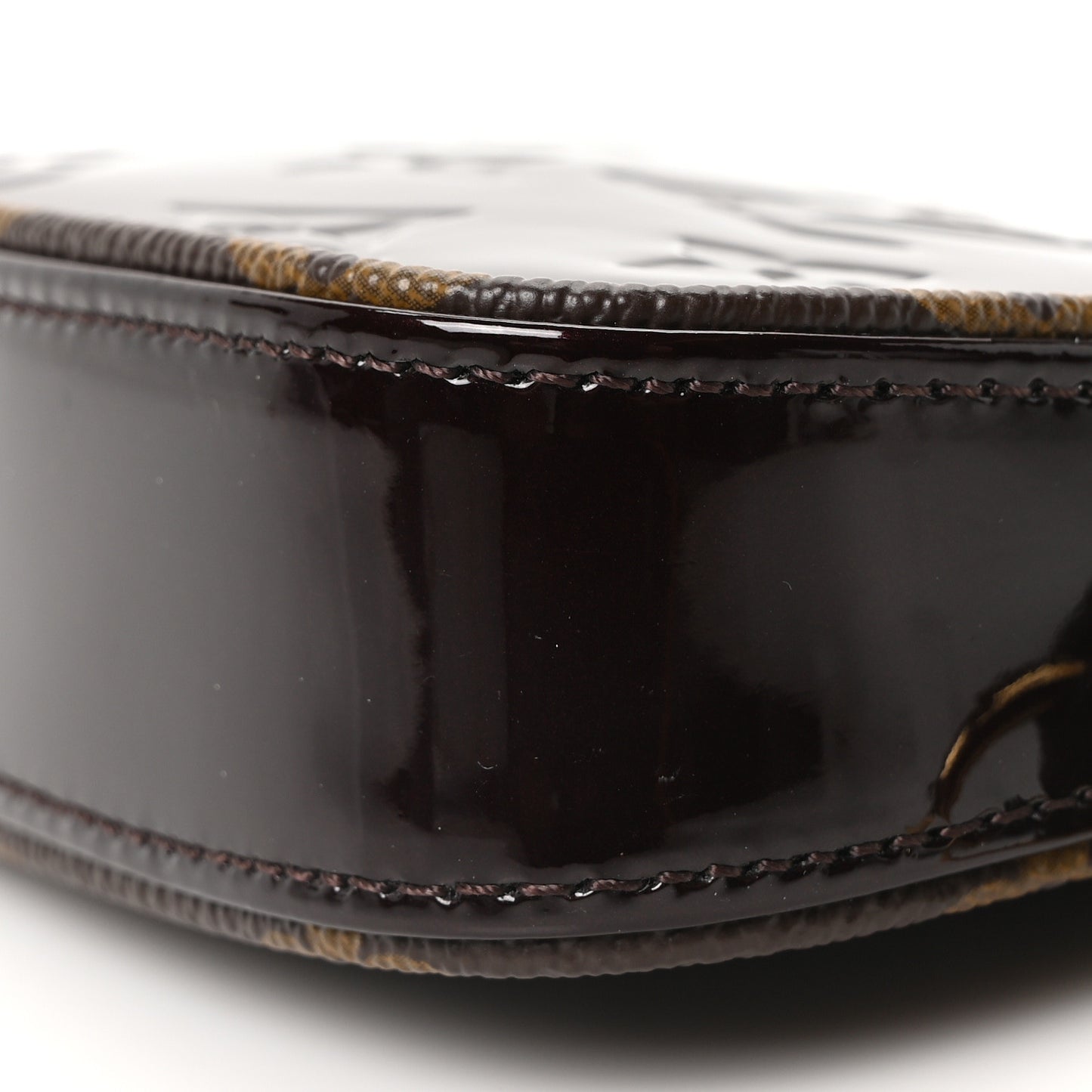 Vernis Monogram Mini Pochette Accessories Amarante