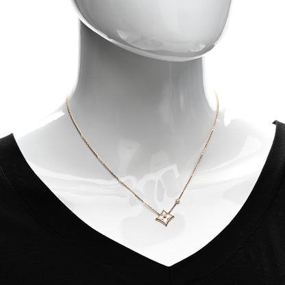Louis Vuitton 18K Pink Gold Diamond Pink Mother of Pearl Color Blossom BB Star Pendant Necklace 2 of 5