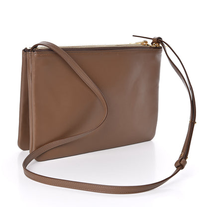 Celine Lambskin Large Trio Crossbody Bag Camel 3 of 11