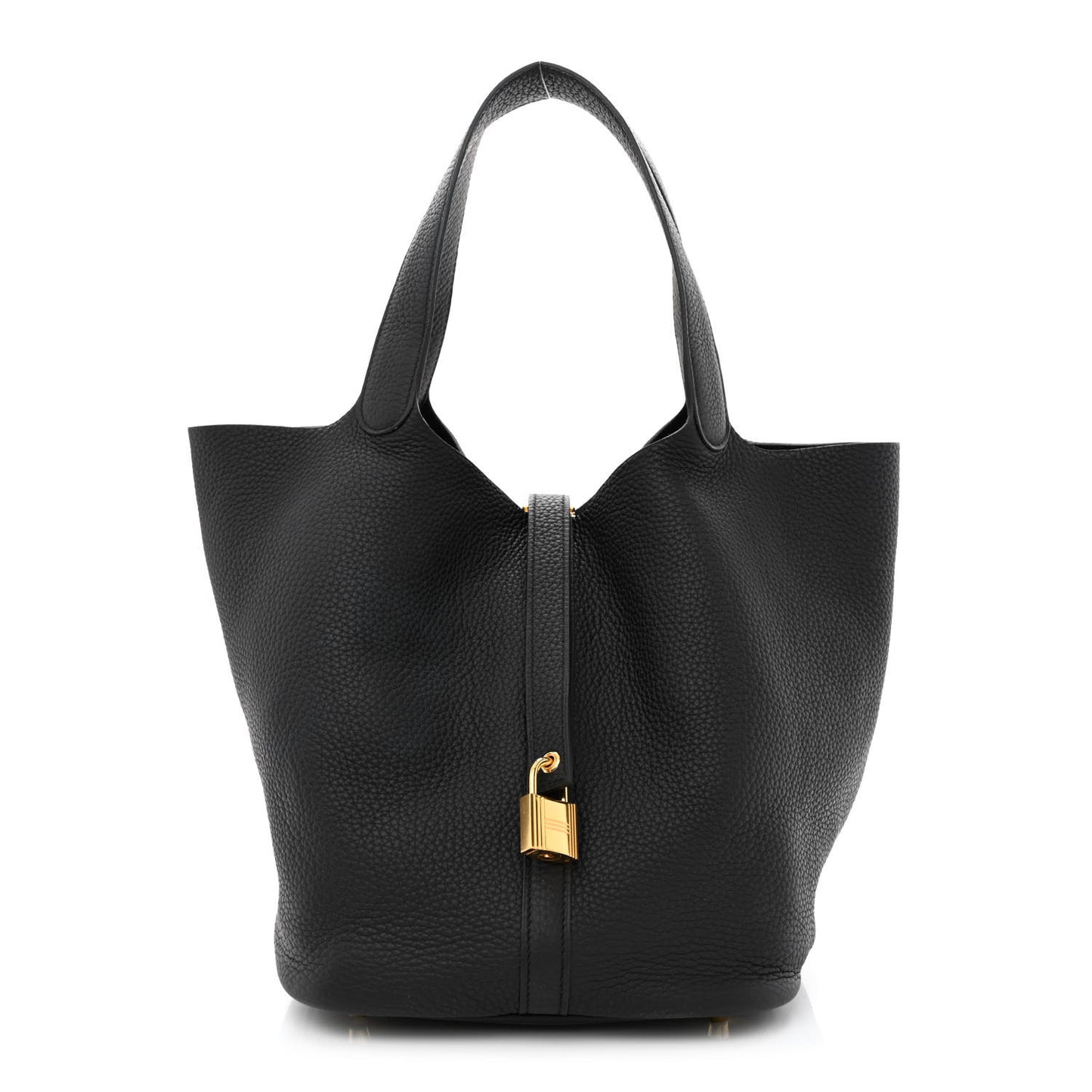 Taurillon Clemence Picotin Lock 26 GM Black