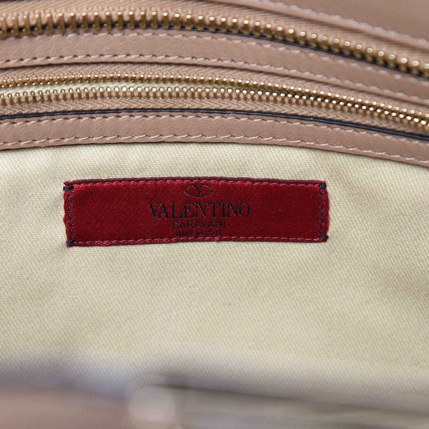 Vitello Rockstud Double Handle Tote Alpaca