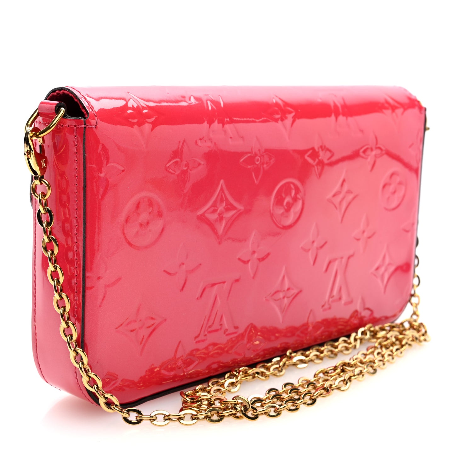 Vernis Felicie Pochette Chain Wallet Hot Pink