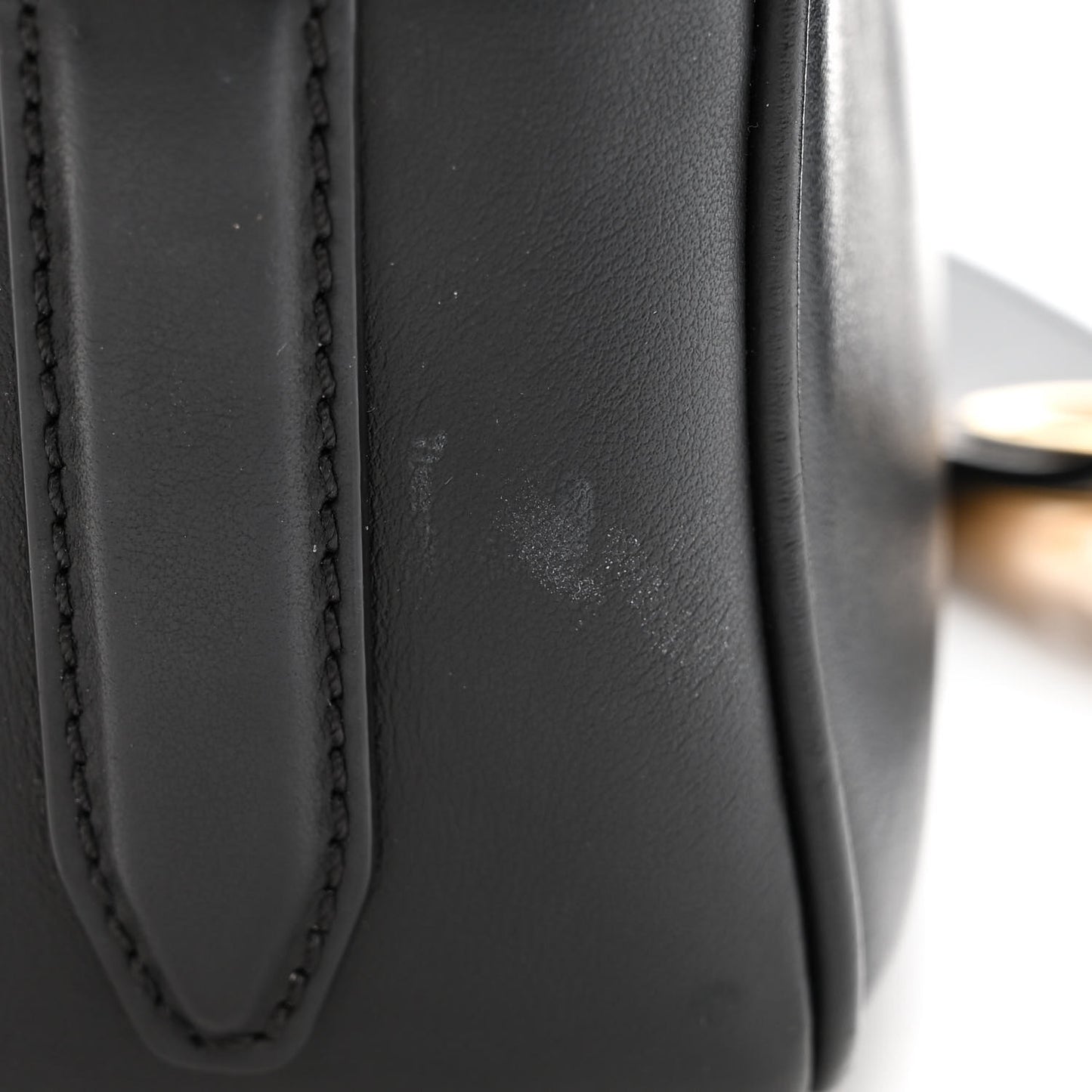 Vitello Century F is Fendi Bi-Color FF 1974 Embossed Camera Case Maya Black