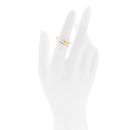 Cartier 18K Yellow Gold Small Juste Un Clou Ring 53 6.25 2 of 5