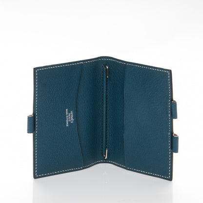 Hermes Chevre Mysore Vision Mini Agenda Cover Blue Jean 5 of 6