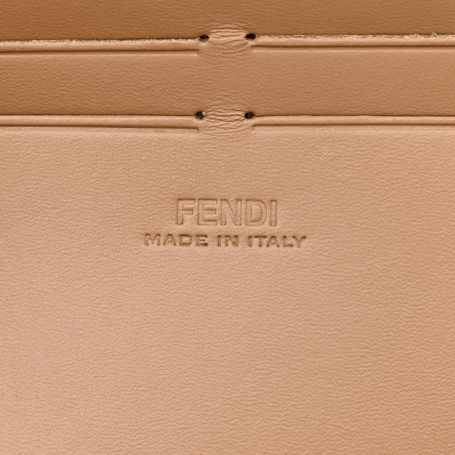 Fendi Recycled Fabric Jacquard Vitello King FF 1974 Baguette Soft Trunk Tobacco Moro Sand 5 of 10