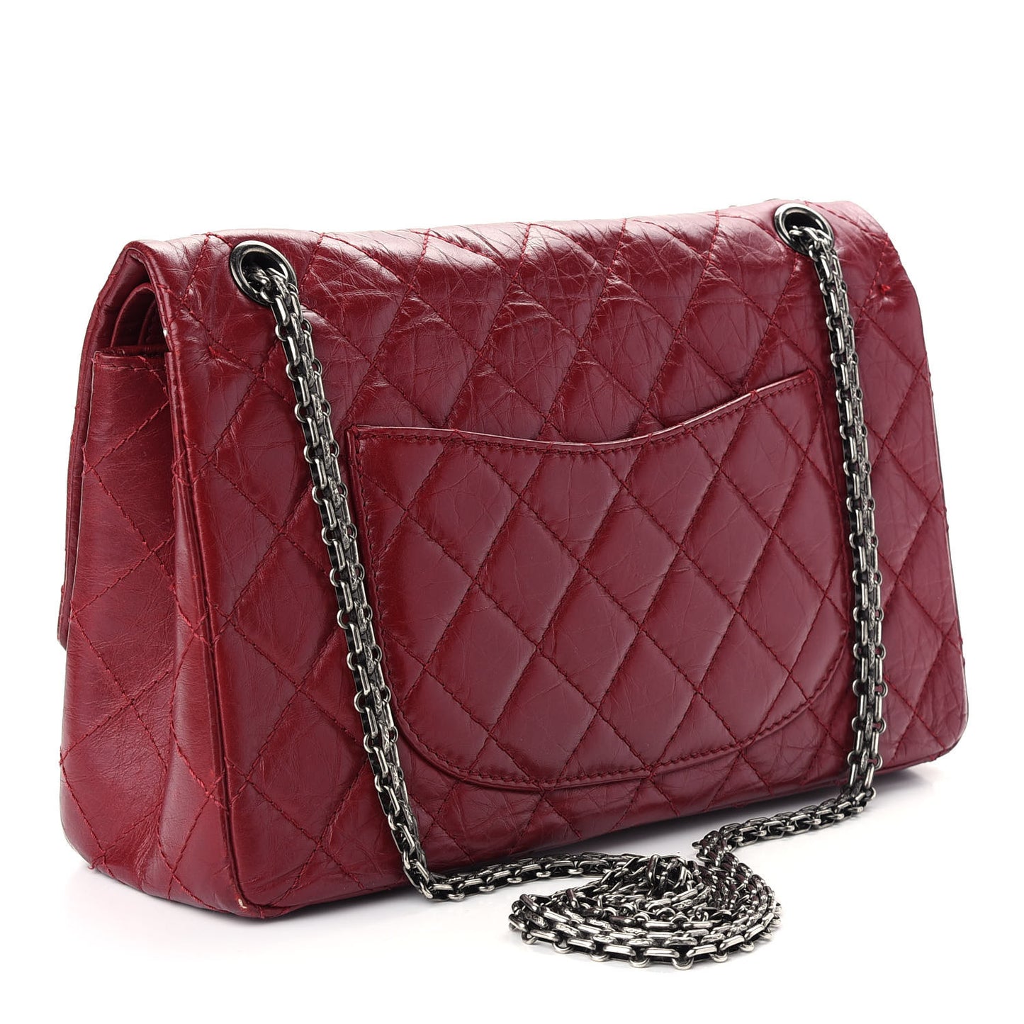 Aged Calfskin Quilted 2.55 Reissue 226 Flap Red