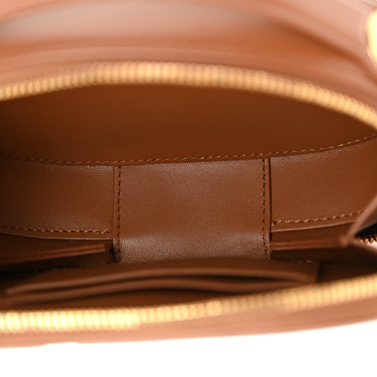 Calfskin CD Signature Oval Crossbody Camera Bag Brown