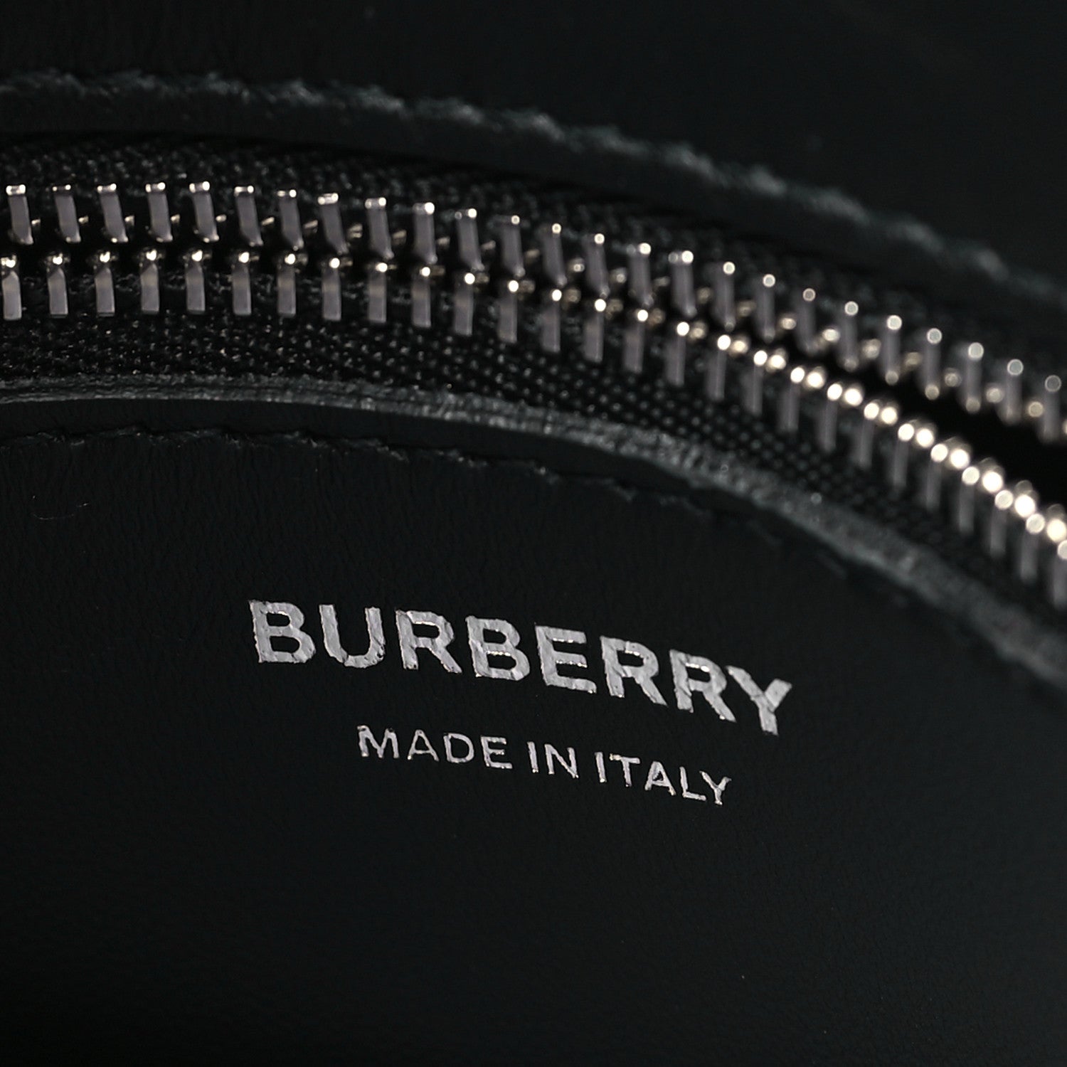Burberry Calfskin Snakeskin Cow Print Mini Pocket Bag Black White 6 of 9