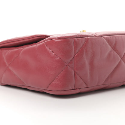 Chanel Goatskin Quilted Medium Chanel 19 Flap Red 9 of 10
