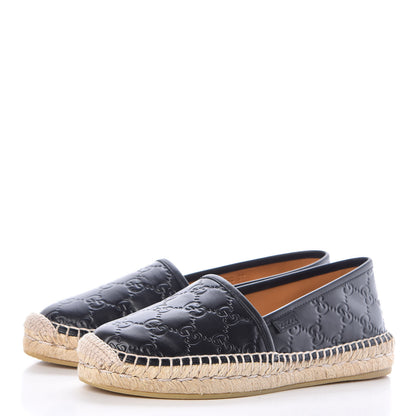 Gucci Guccissima Signature Espadrilles 37 Black 3 of 9
