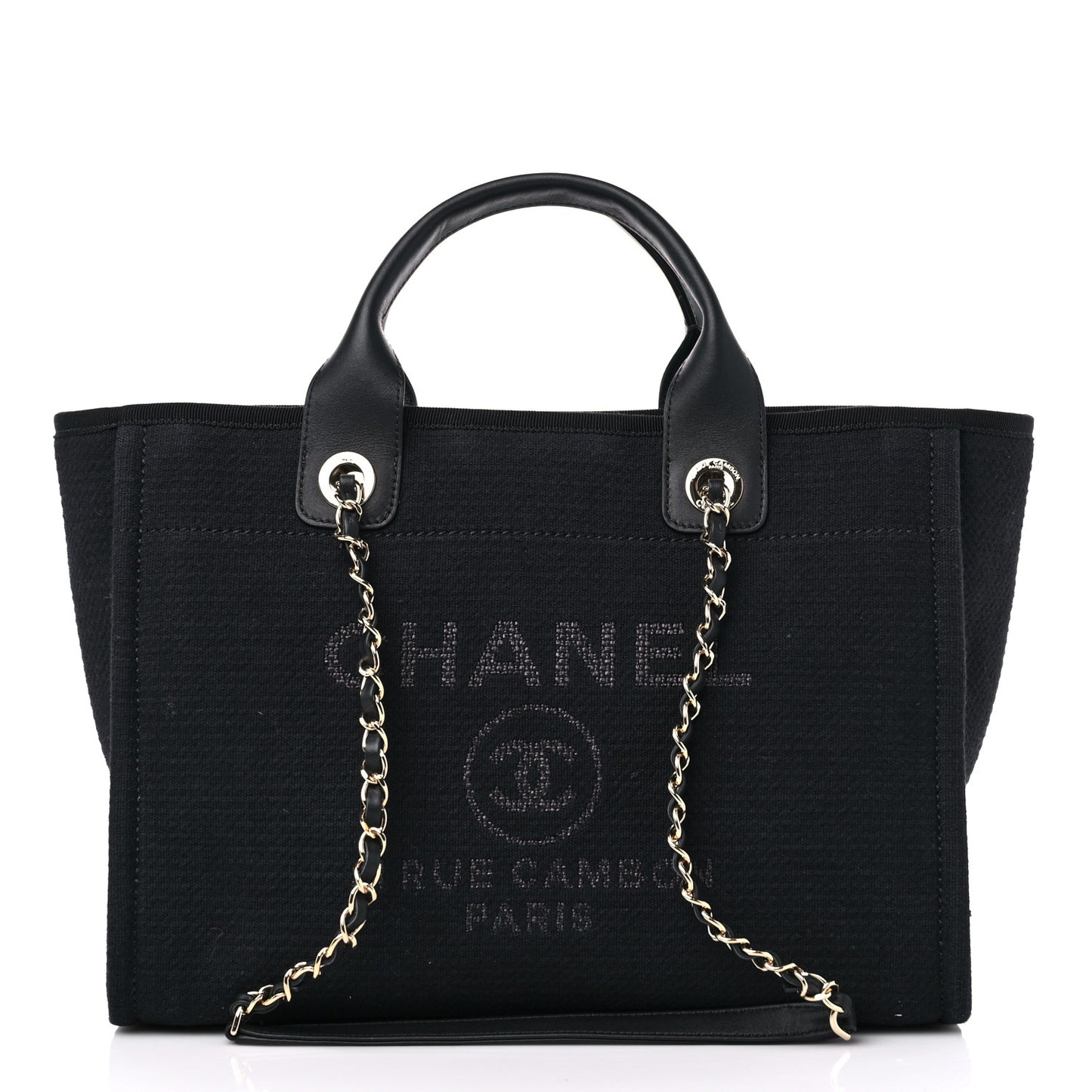 Mixed Fibers Small Deauville Tote Black