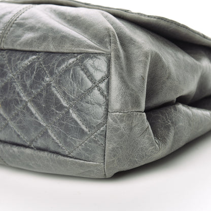 Chanel Shiny Lambskin Quilted Medium Trianon Messenger Flap Gris Fonce 10 of 11