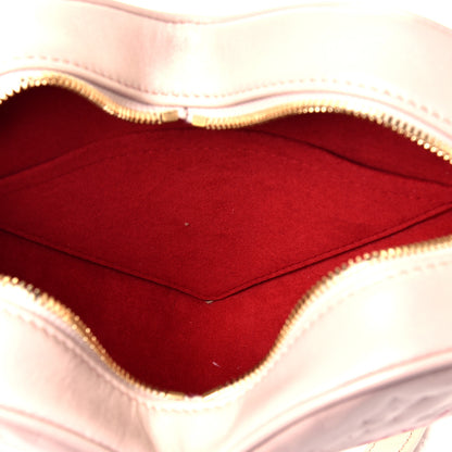 Louis Vuitton Lambskin Embossed Monogram Fall In Love Sac Coeur Light Pink 4 of 5