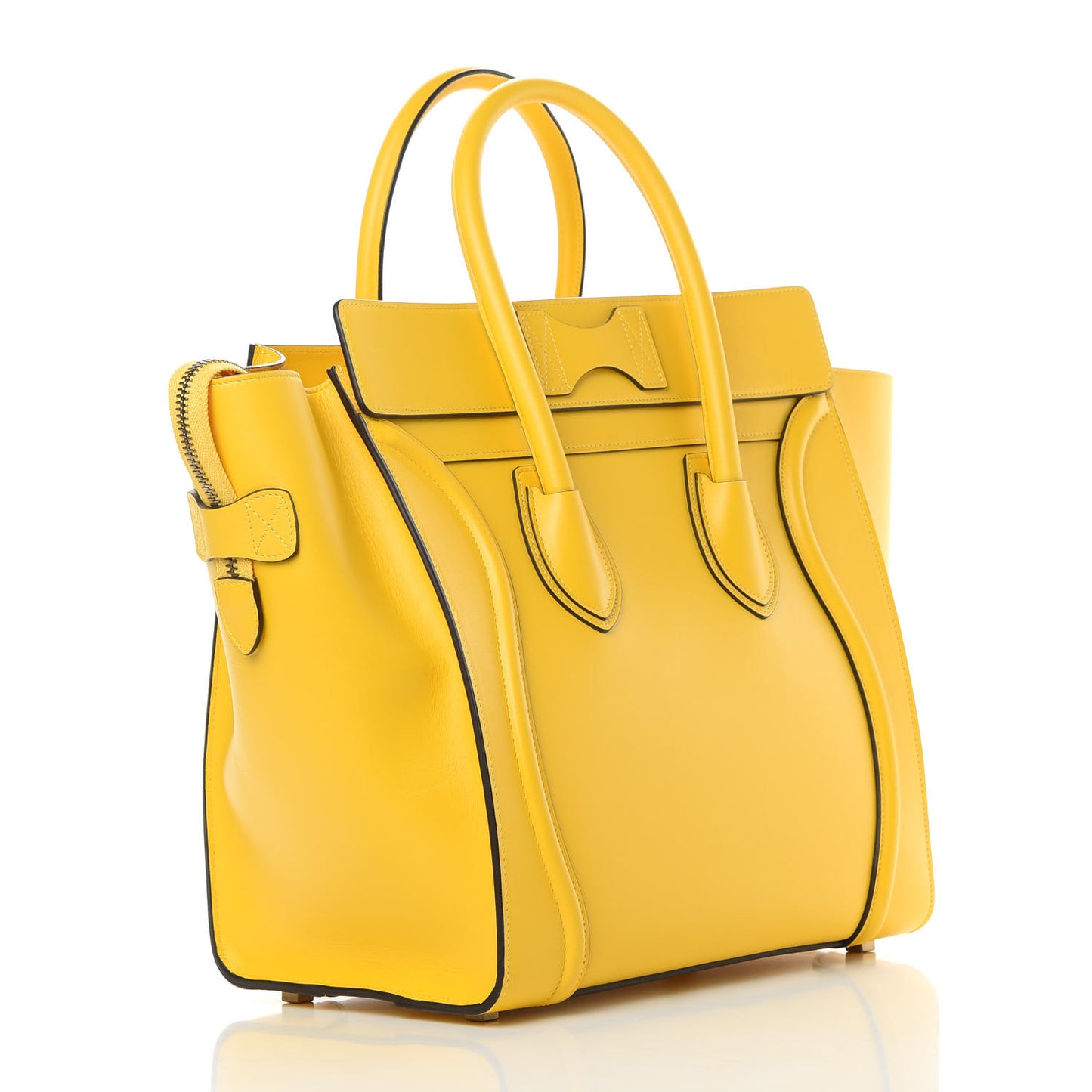 Smooth Calfskin Mini Luggage Citron