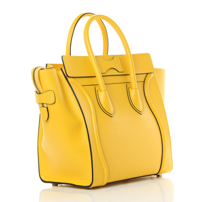 Celine Smooth Calfskin Mini Luggage Citron 3 of 10