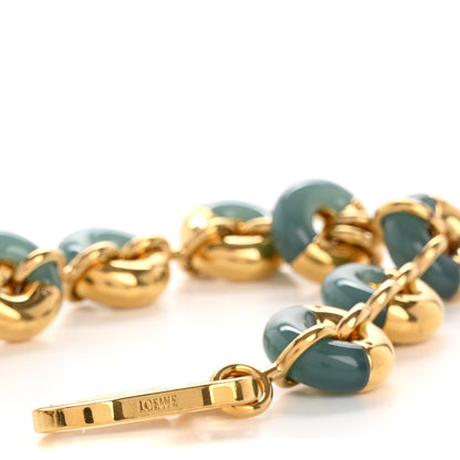 Loewe Brass Donut Chain Shoulder Strap Gold Vetiver 4 of 5