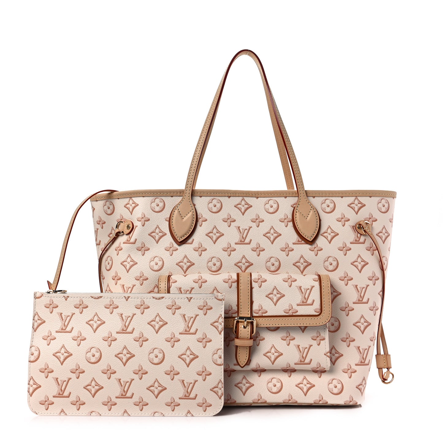 Monogram Fall For You Neverfull MM Beige Clair