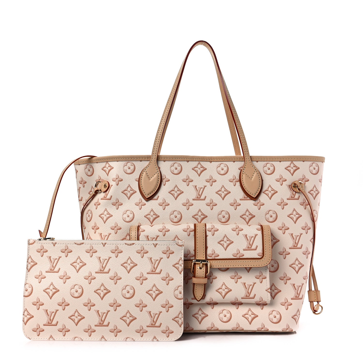 Louis Vuitton Monogram Fall For You Neverfull MM Beige Clair 3 of 7