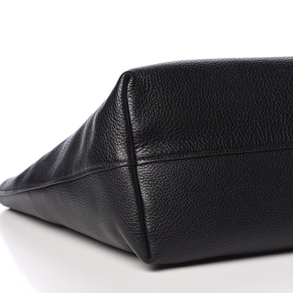 Prada Vitello Daino Pocket Shopping Tote Black 9 of 10