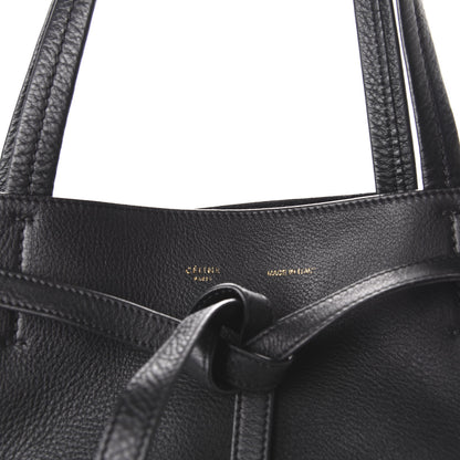 Celine Soft Grained Calfskin Medium Belt Cabas Phantom Black 8 of 10