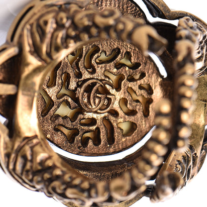 Gucci Metal Pearl Ring 6 Aged Gold 5 of 5