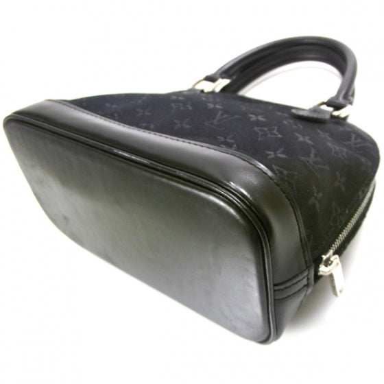 Satin Monogram Little Alma Black