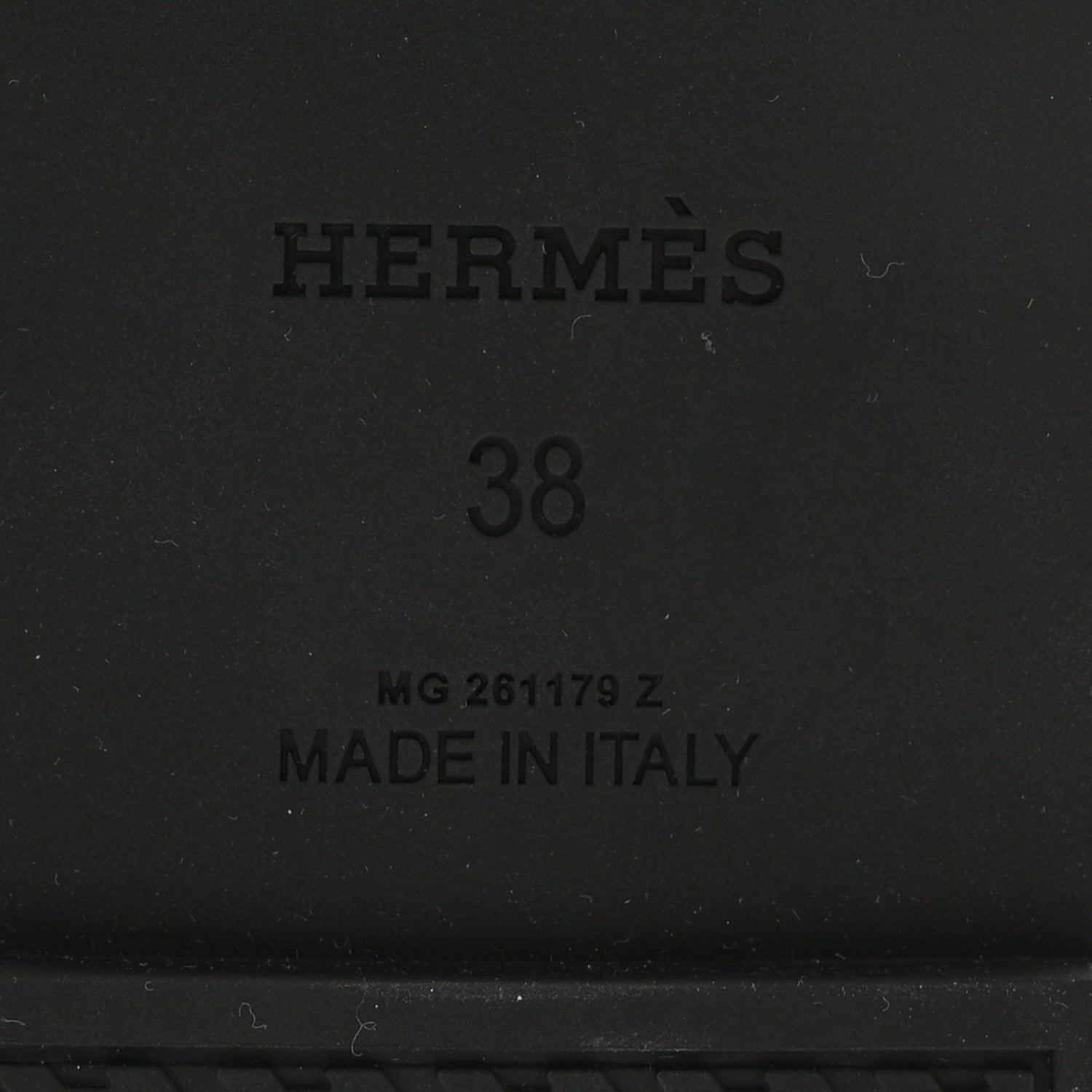Hermes Rubber Womens Mykonos Sandals 38 Black 1887488 – FASHIONPHILE