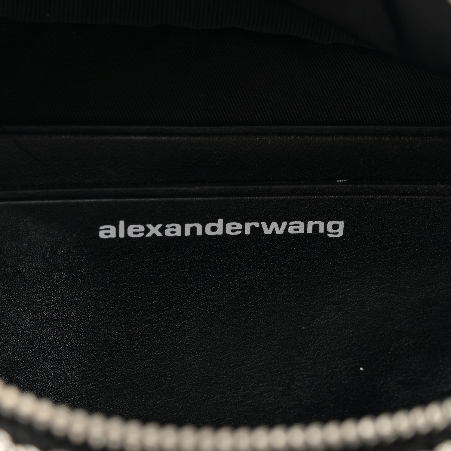 Alexander Wang Rhinestone Mesh Mini Attica Belt Bag Black 6 of 11