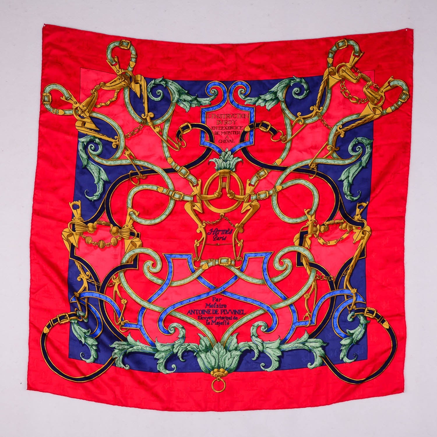 Hermes Silk L'Instruction Du Roy Scarf 90 2 of 5