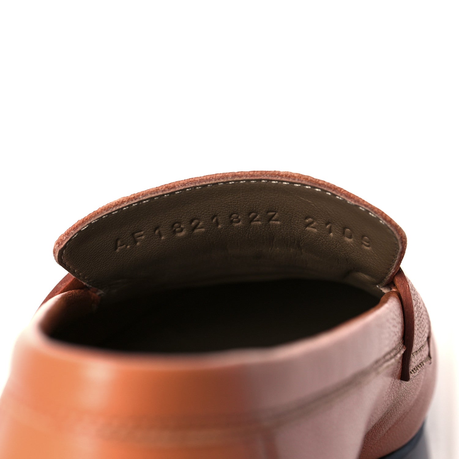 Hermes Goatskin Womens Paris Loafers 36 Marron Glaise 9 of 10