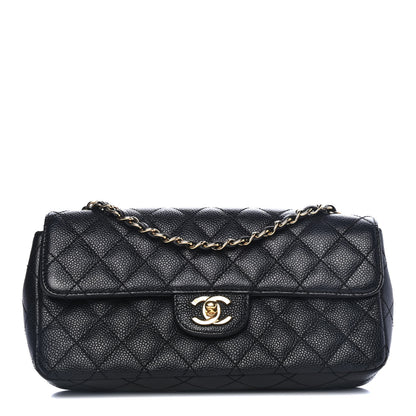 Chanel Caviar Quilted East West Flap Black 1 of 4