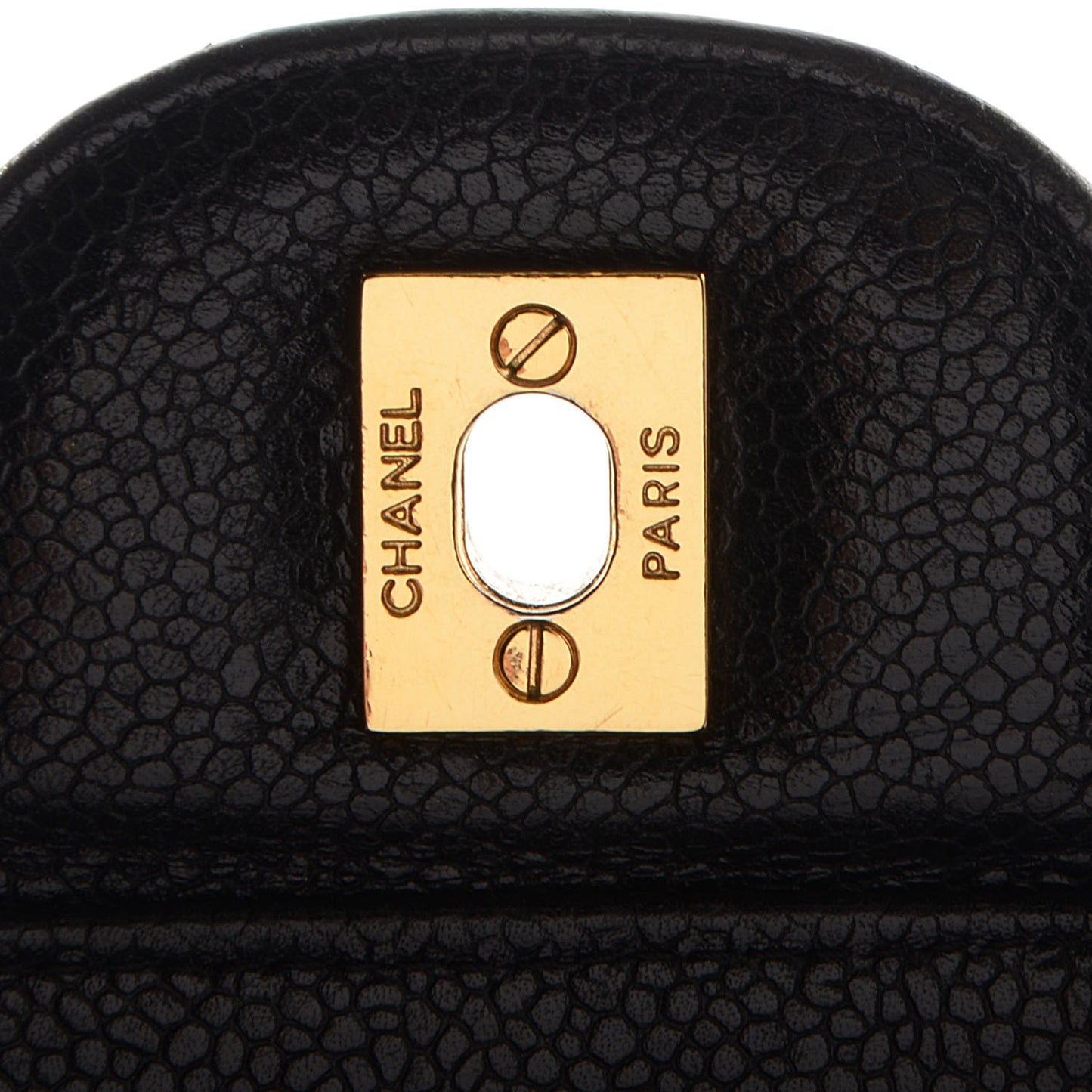Caviar Jumbo Single Flap Black