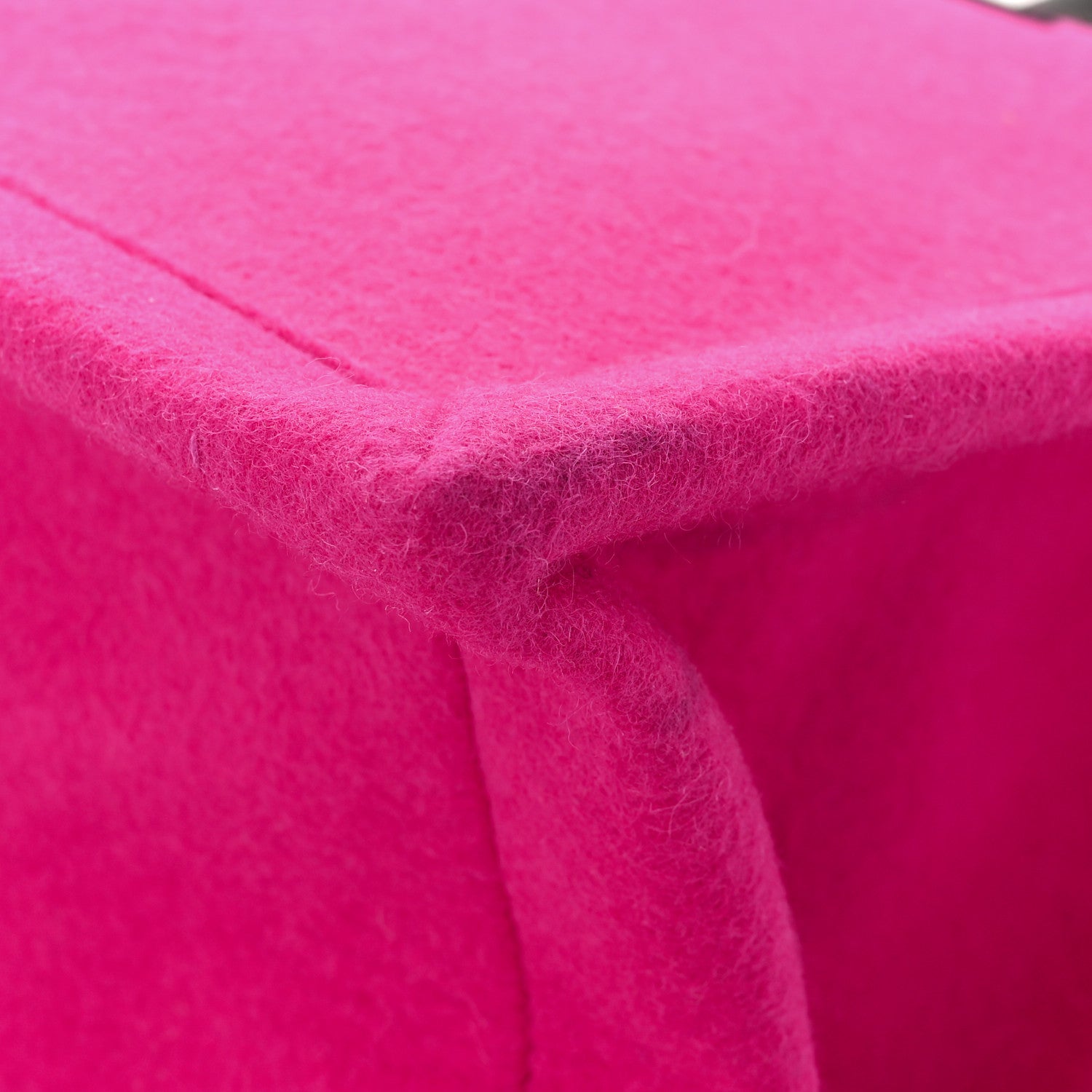 Saint Laurent Wool Rive Gauche Tote Fuchsia 11 of 12