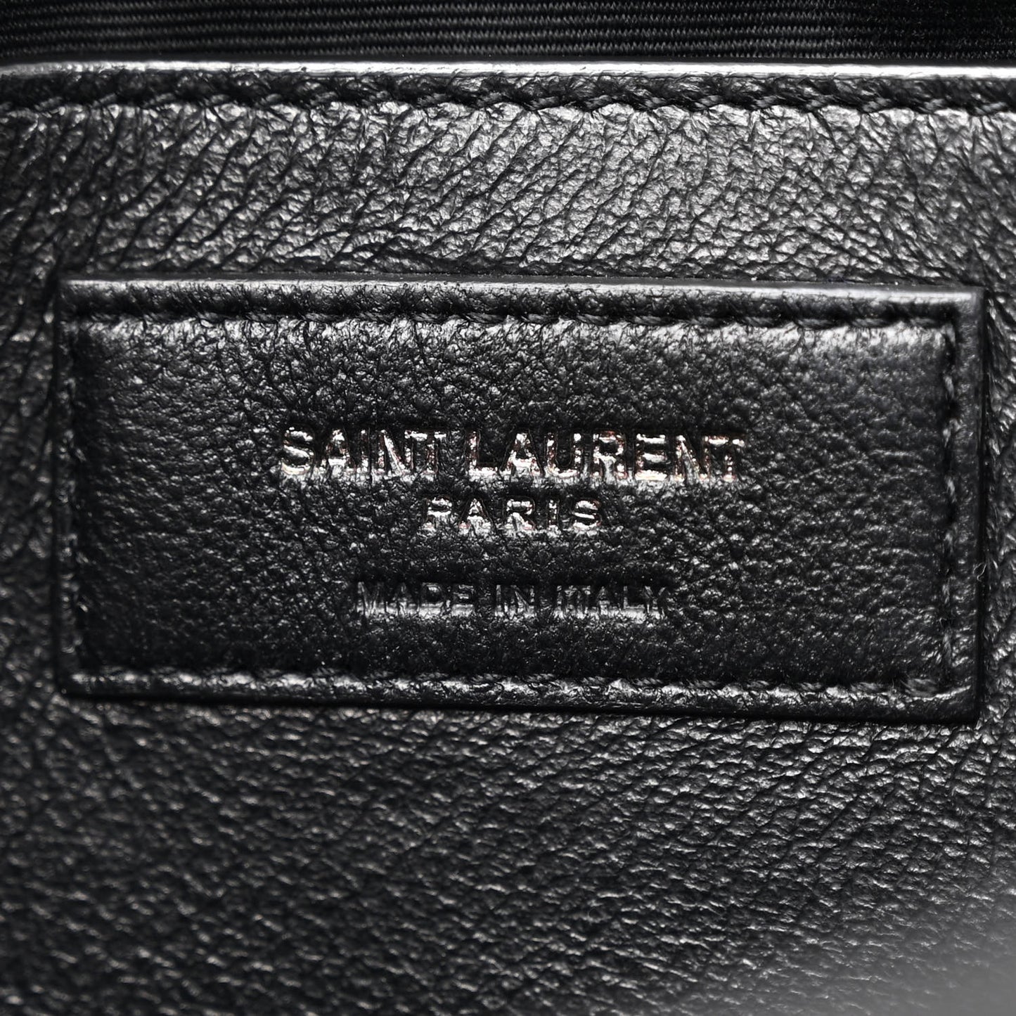 Crinkled Calfskin Matelasse Monogram Baby Niki Chain Satchel Black