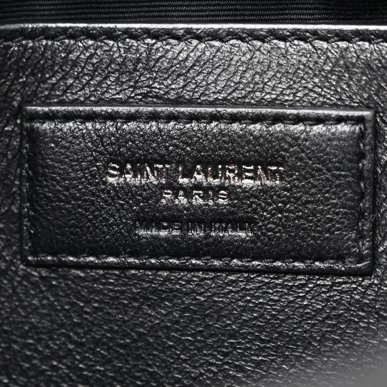 Saint Laurent Crinkled Calfskin Matelasse Monogram Baby Niki Chain Satchel Black 6 of 12