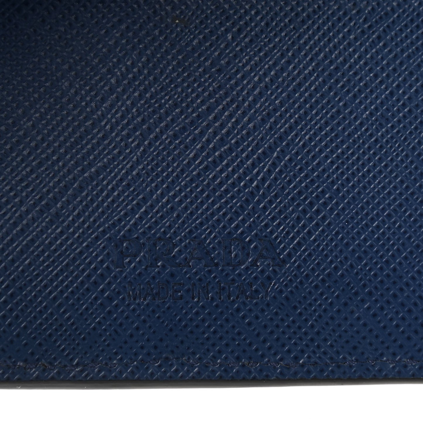 Saffiano Tri-Color Bi-Fold Wallet Marmo Baltico Bluette