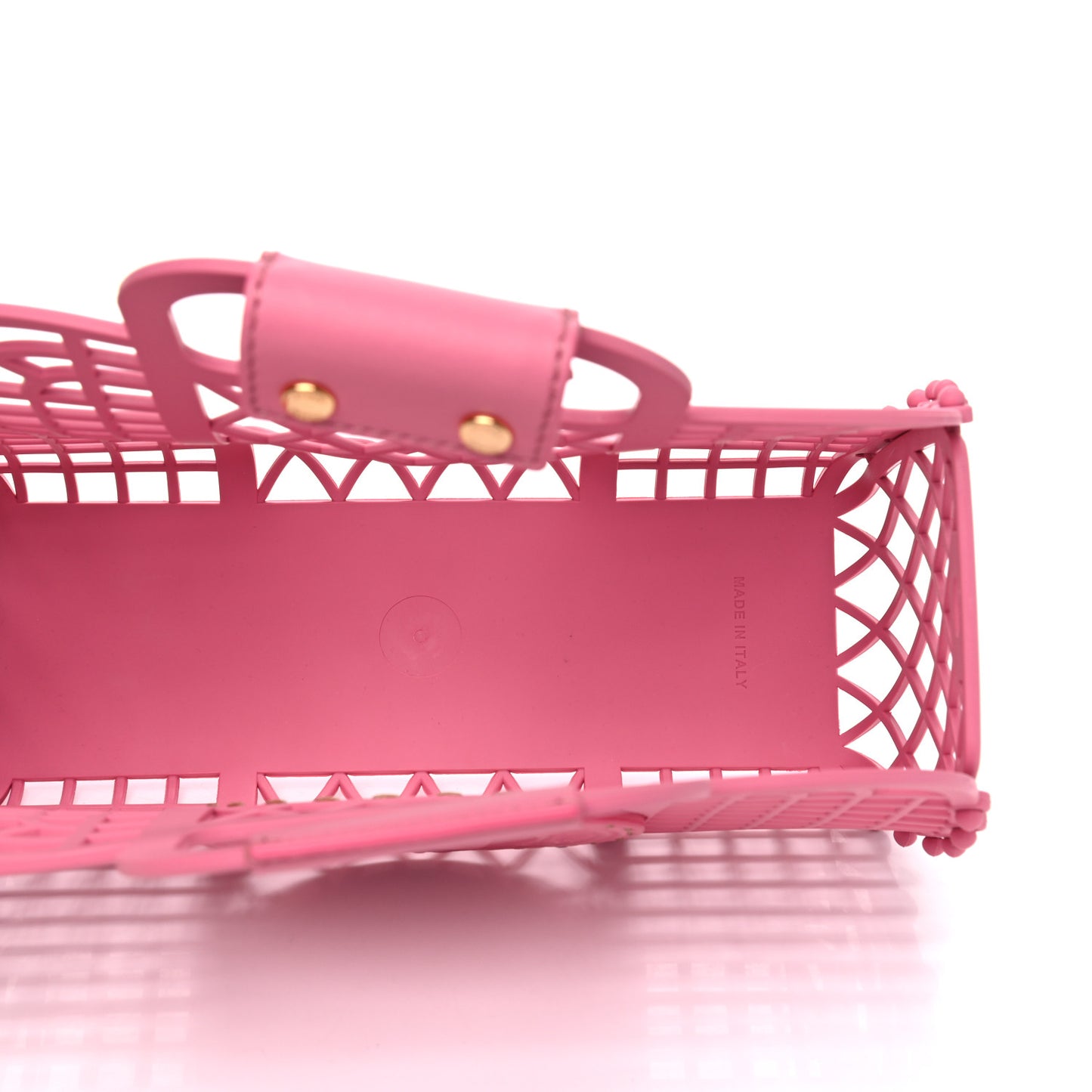 Recycled Plastic Vitello Liberty Matte Small Fendi Basket Rosa