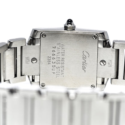 Cartier Stainless Steel 20mm Tank Francaise Quartz Watch 5 of 7