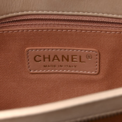 Chanel Calfskin Triple Stitch Medium Flap Pink 6 of 10