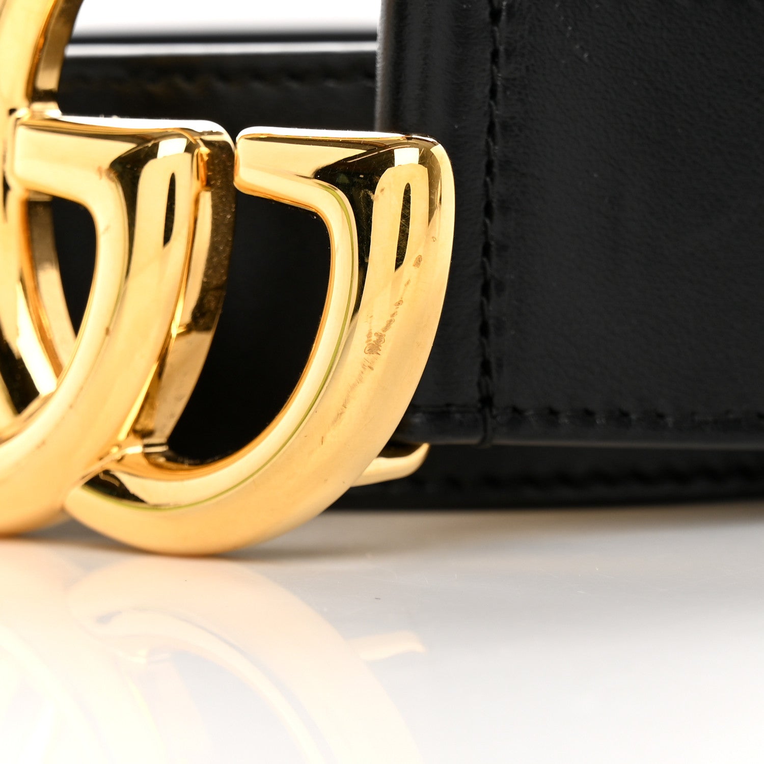 Gucci Plutone Calfskin Double G 40mm Belt 75 30 Black 10 of 10