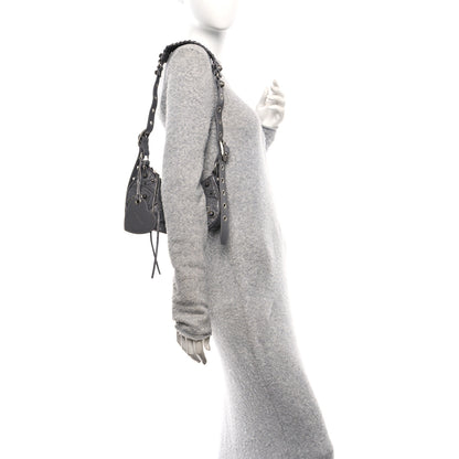 Balenciaga Agneau Arena Le Cagole Shoulder Bag XS Dark Grey 2 of 13