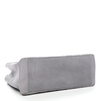 Chanel Caviar Quilted Grand Shopping Tote GST Light Grey 4 of 11