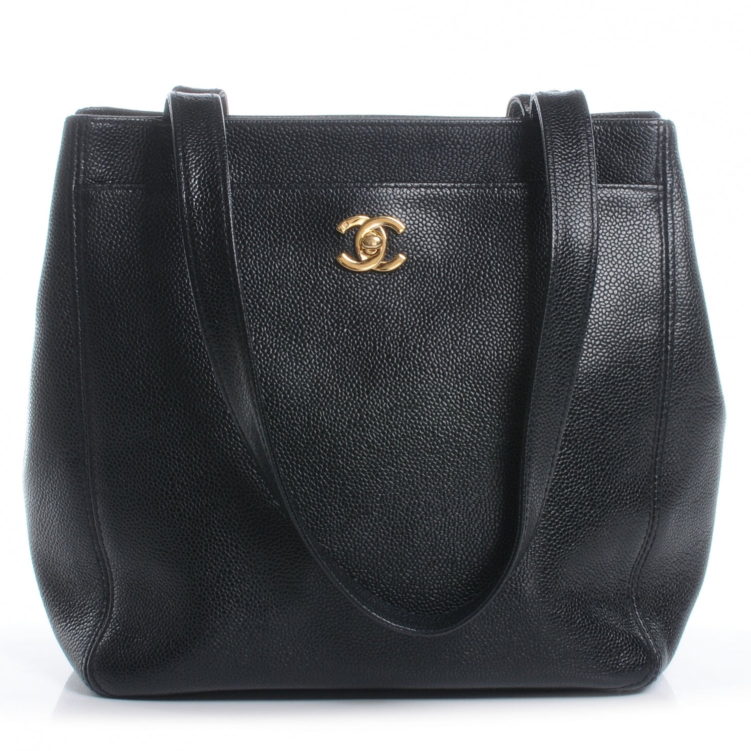Chanel Caviar CC Shoulder Bag Black 1 of 7