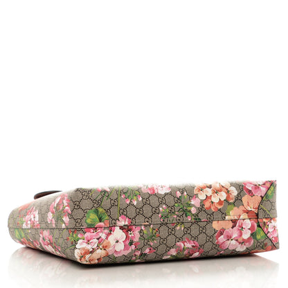 Gucci GG Supreme Monogram Blooms Medium Reversible Tote Beige Multicolor Dry Rose 4 of 7