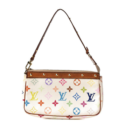 Louis Vuitton Monogram Multicolor Pochette Accessories White 1 of 6
