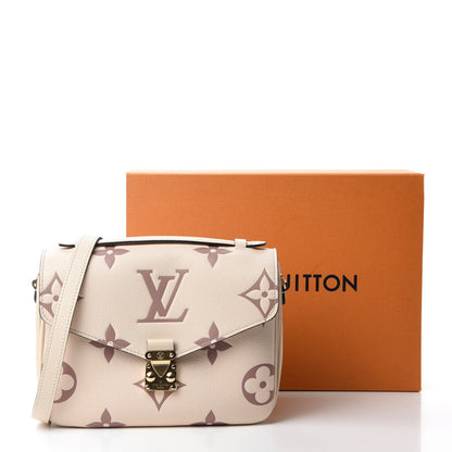 Louis Vuitton Empreinte Monogram Giant Pochette Metis Creme Bois De Rose 11 of 11
