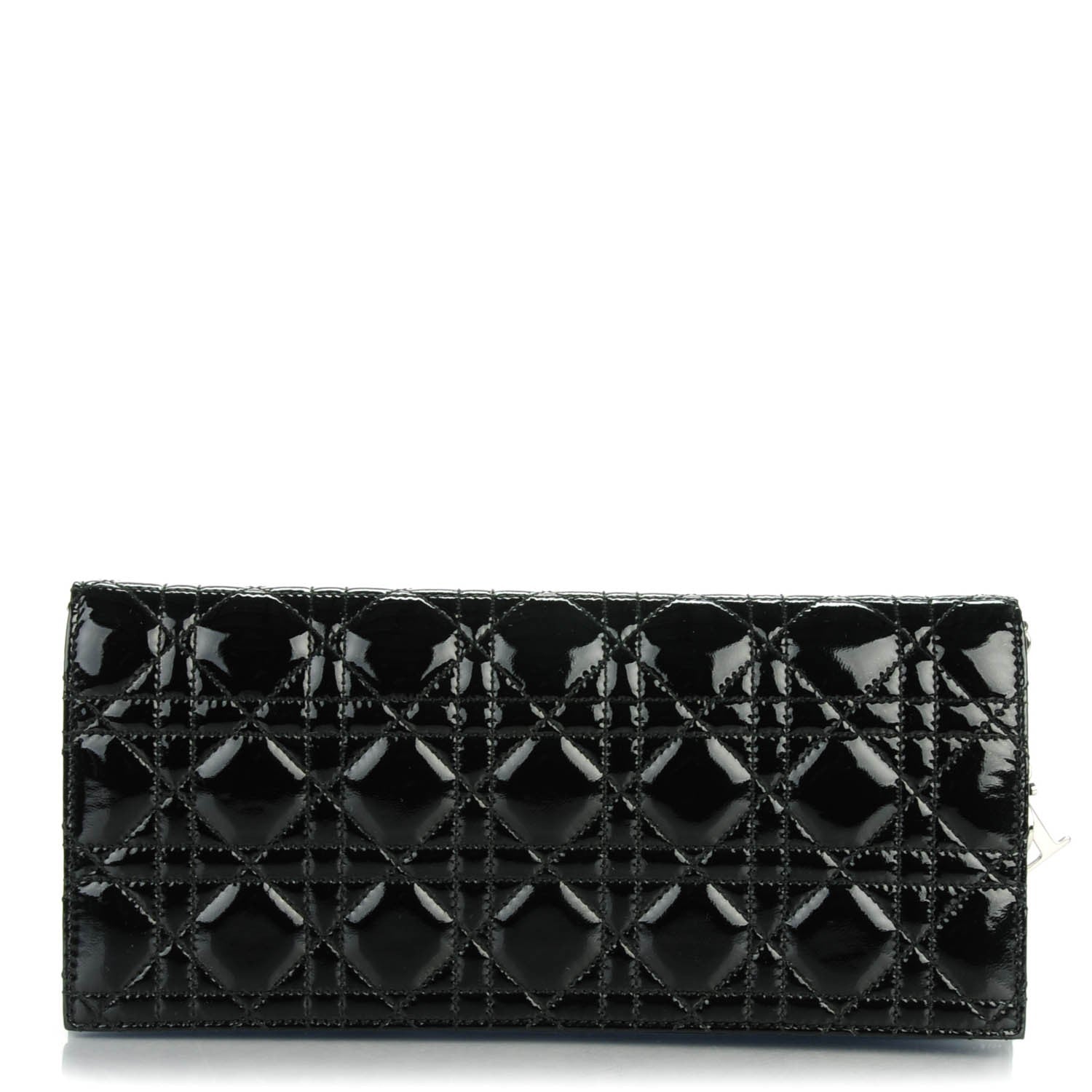 Christian Dior Patent Cannage Lady Dior Convertible Clutch Black 1 of 6