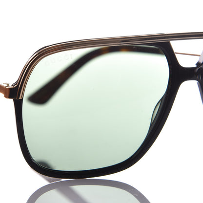 Gucci Squared Aviator GG Sunglasses GG0200S Black 8 of 9